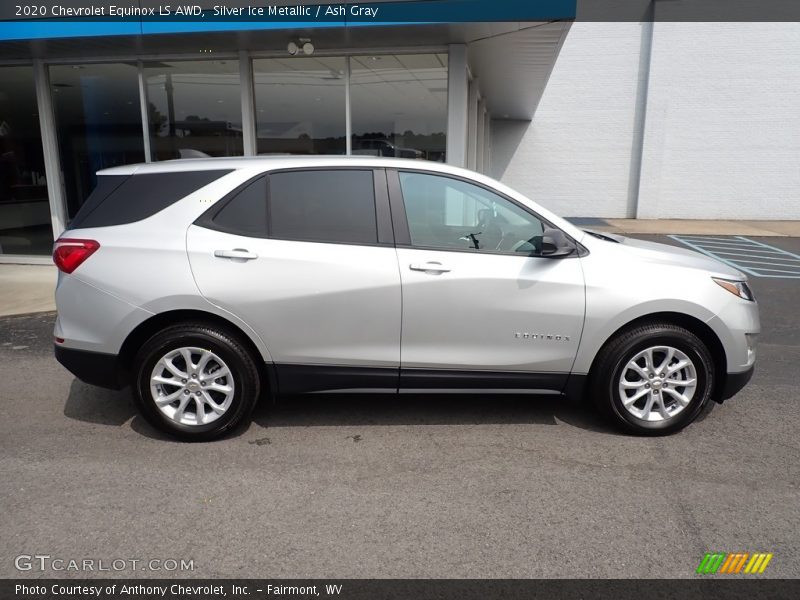 Silver Ice Metallic / Ash Gray 2020 Chevrolet Equinox LS AWD