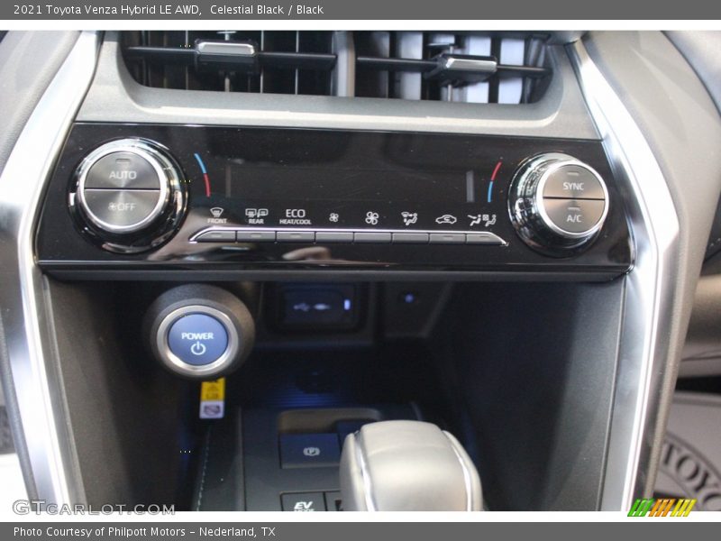 Controls of 2021 Venza Hybrid LE AWD