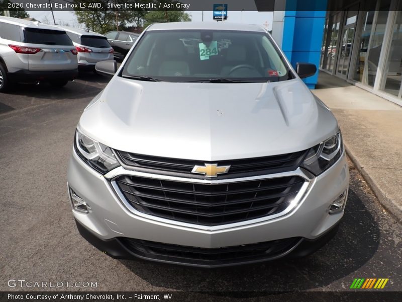 Silver Ice Metallic / Ash Gray 2020 Chevrolet Equinox LS AWD
