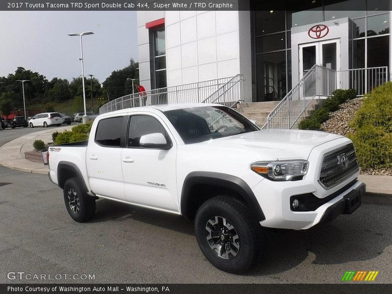 Super White / TRD Graphite 2017 Toyota Tacoma TRD Sport Double Cab 4x4