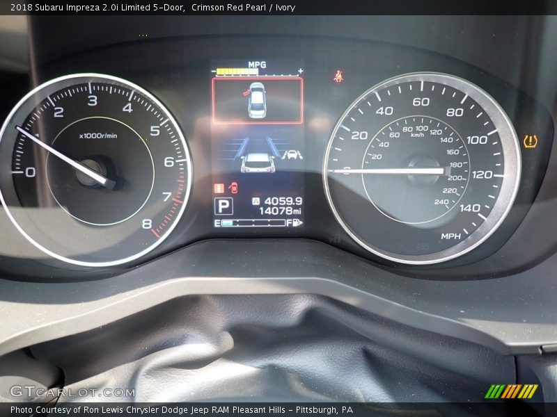  2018 Impreza 2.0i Limited 5-Door 2.0i Limited 5-Door Gauges