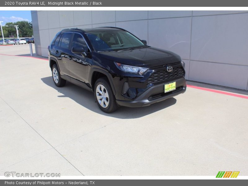 Midnight Black Metallic / Black 2020 Toyota RAV4 LE