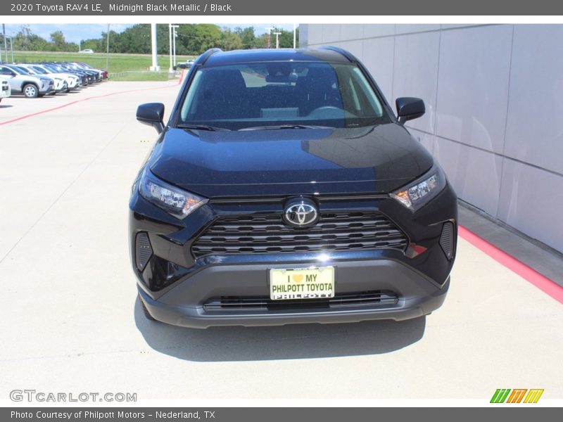 Midnight Black Metallic / Black 2020 Toyota RAV4 LE