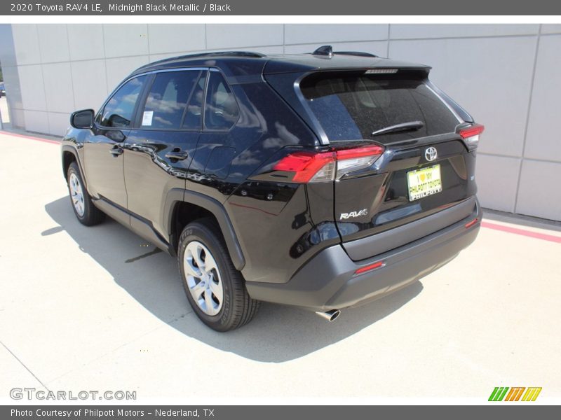 Midnight Black Metallic / Black 2020 Toyota RAV4 LE