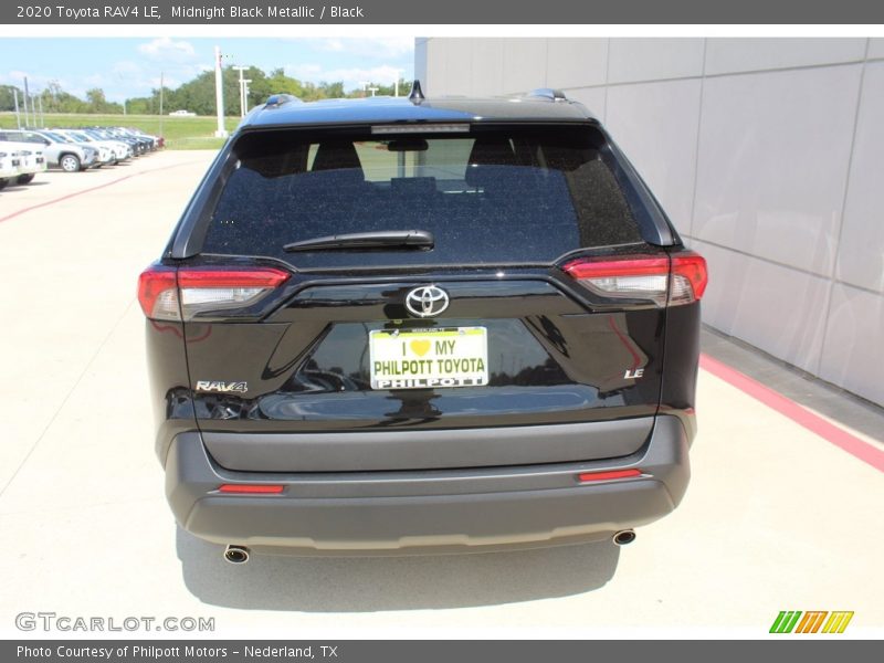 Midnight Black Metallic / Black 2020 Toyota RAV4 LE
