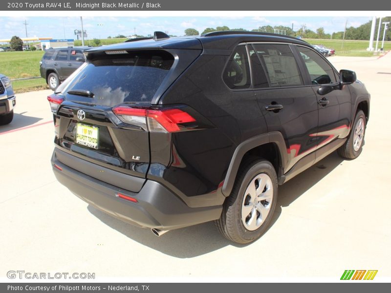 Midnight Black Metallic / Black 2020 Toyota RAV4 LE
