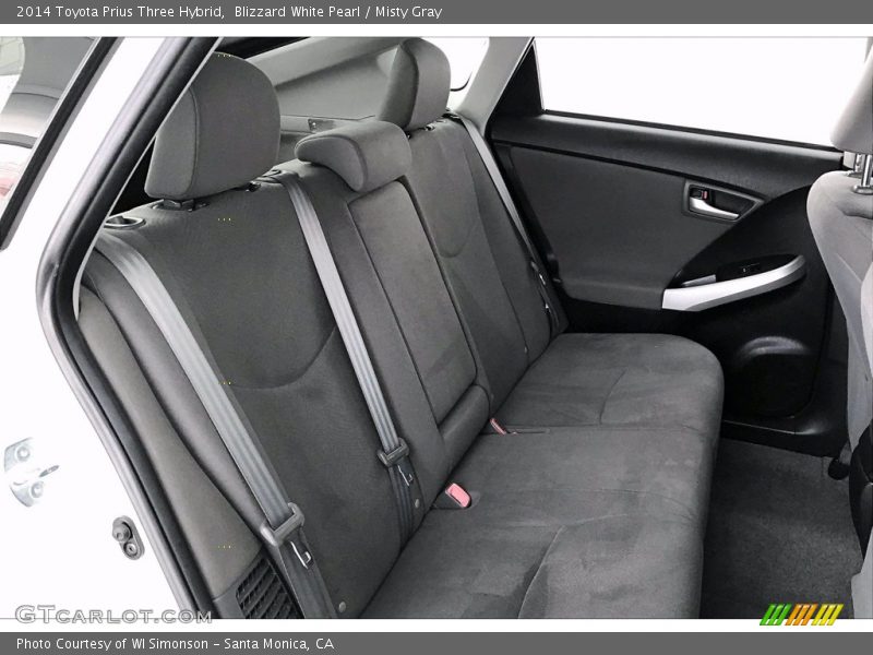 Blizzard White Pearl / Misty Gray 2014 Toyota Prius Three Hybrid