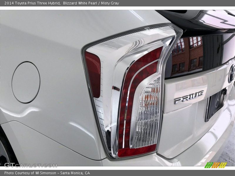 Blizzard White Pearl / Misty Gray 2014 Toyota Prius Three Hybrid