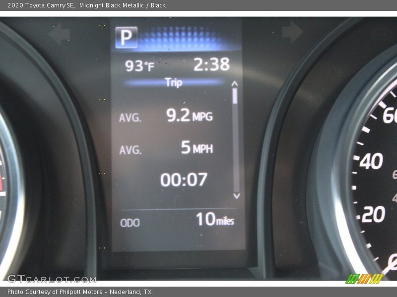 Midnight Black Metallic / Black 2020 Toyota Camry SE