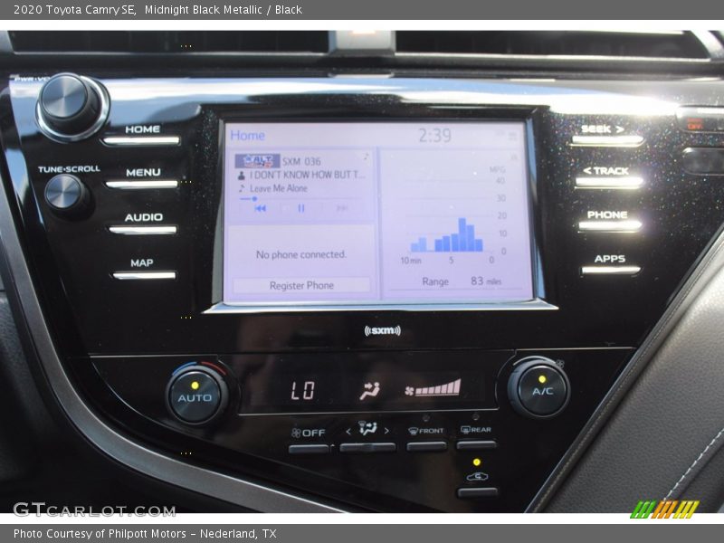 Midnight Black Metallic / Black 2020 Toyota Camry SE