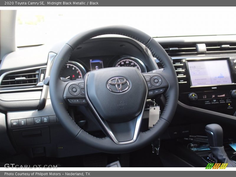 Midnight Black Metallic / Black 2020 Toyota Camry SE