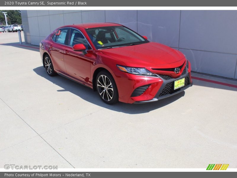 Supersonic Red / Black 2020 Toyota Camry SE