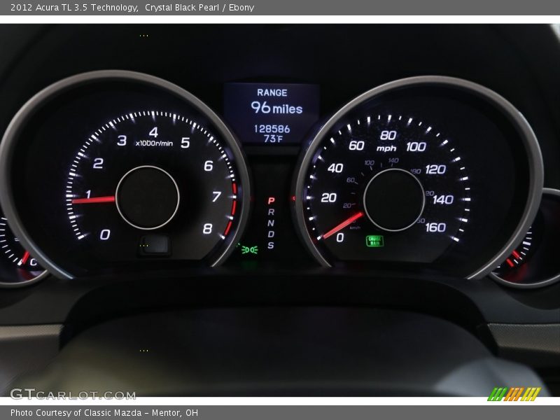 Crystal Black Pearl / Ebony 2012 Acura TL 3.5 Technology