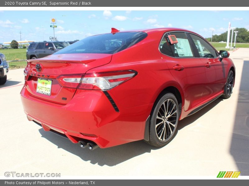 Supersonic Red / Black 2020 Toyota Camry SE