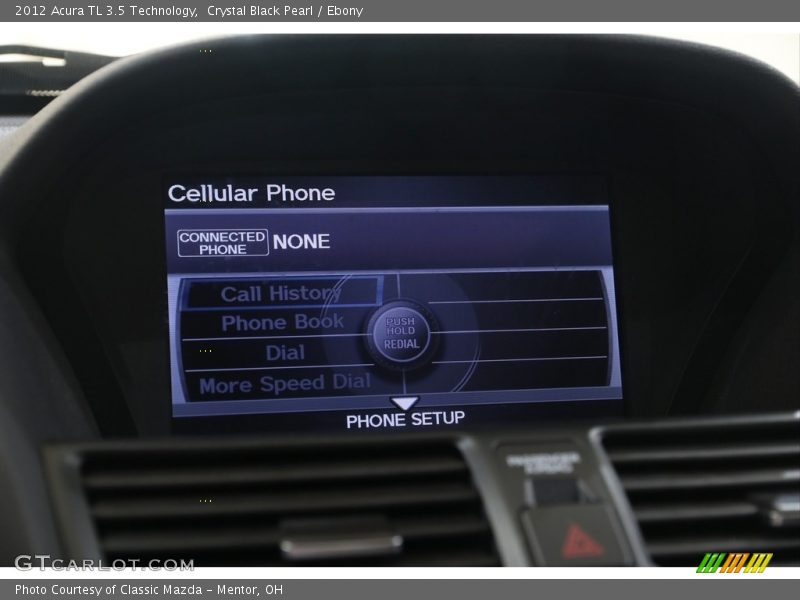 Crystal Black Pearl / Ebony 2012 Acura TL 3.5 Technology