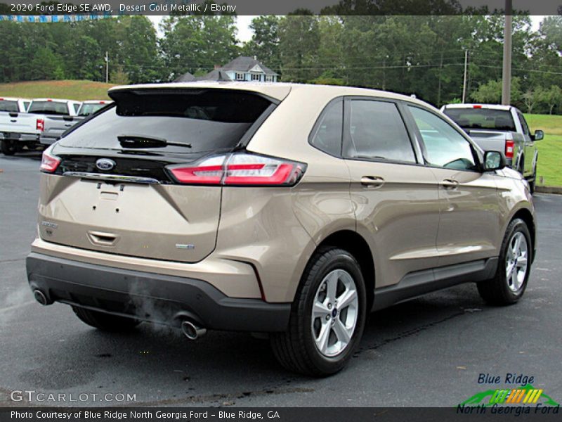 Desert Gold Metallic / Ebony 2020 Ford Edge SE AWD