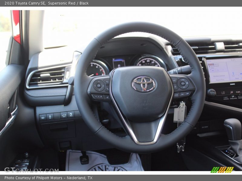 Supersonic Red / Black 2020 Toyota Camry SE