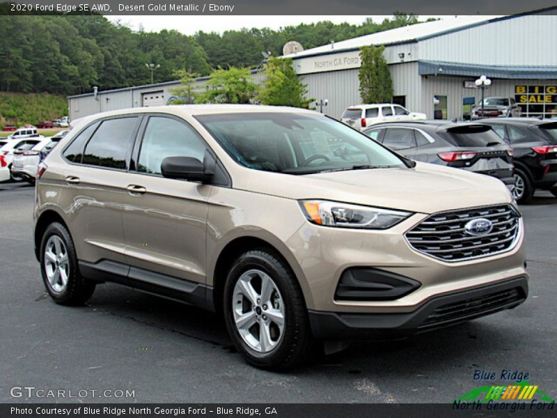 Desert Gold Metallic / Ebony 2020 Ford Edge SE AWD