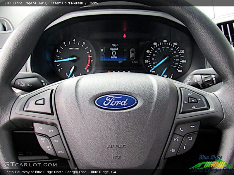 Desert Gold Metallic / Ebony 2020 Ford Edge SE AWD