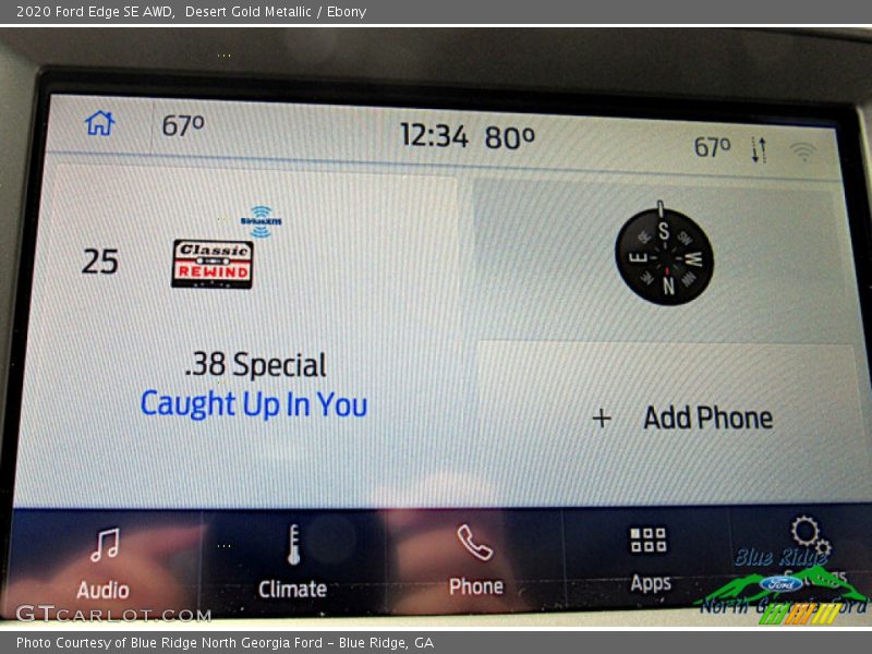 Desert Gold Metallic / Ebony 2020 Ford Edge SE AWD