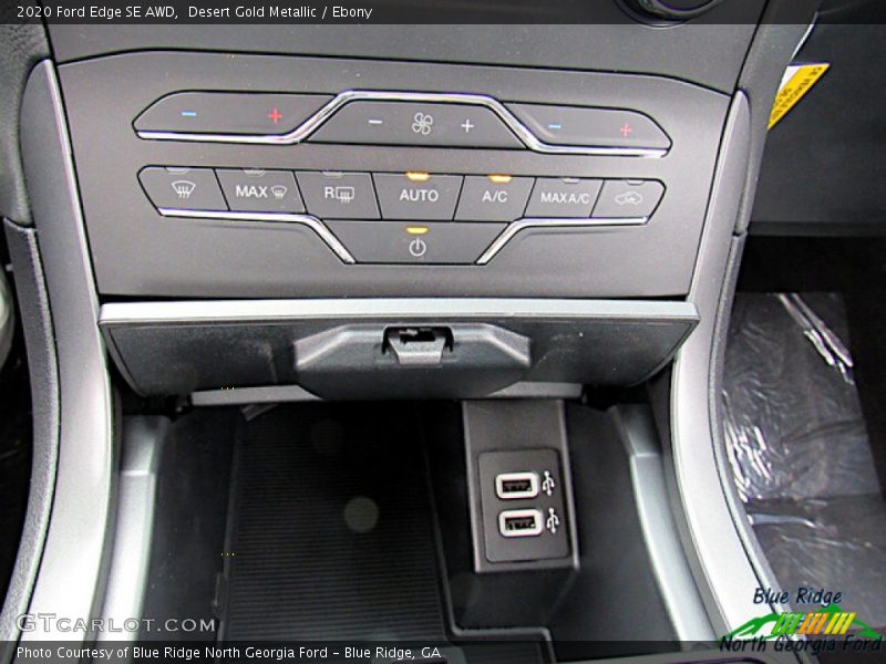 Desert Gold Metallic / Ebony 2020 Ford Edge SE AWD