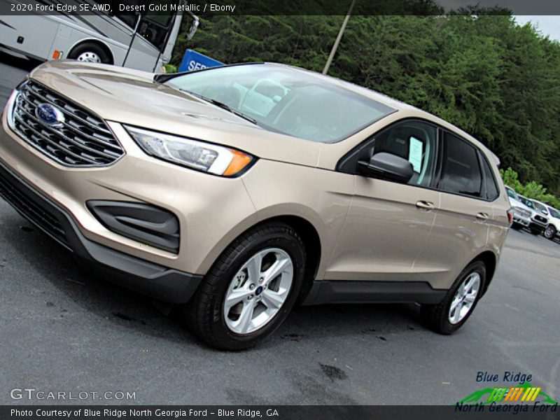 Desert Gold Metallic / Ebony 2020 Ford Edge SE AWD