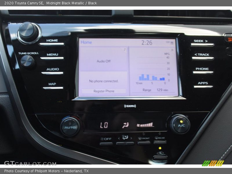 Midnight Black Metallic / Black 2020 Toyota Camry SE