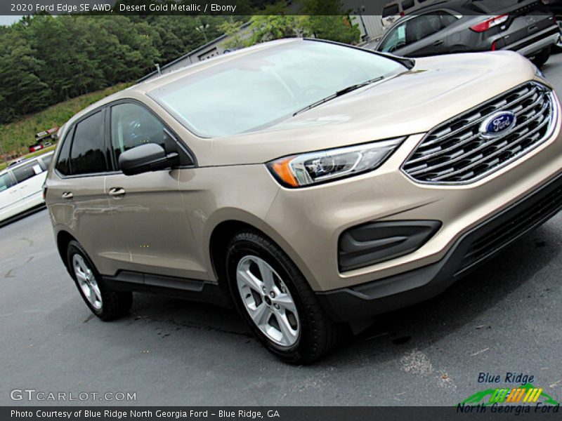 Desert Gold Metallic / Ebony 2020 Ford Edge SE AWD