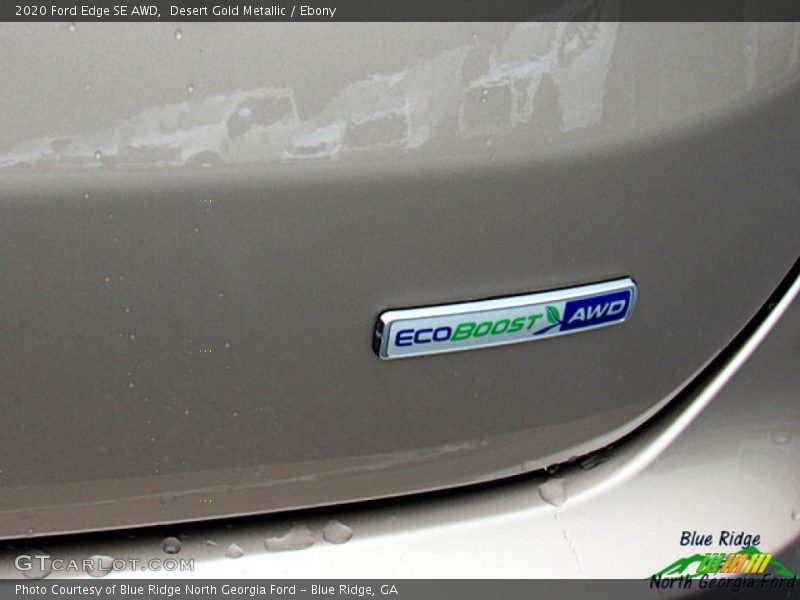 Desert Gold Metallic / Ebony 2020 Ford Edge SE AWD