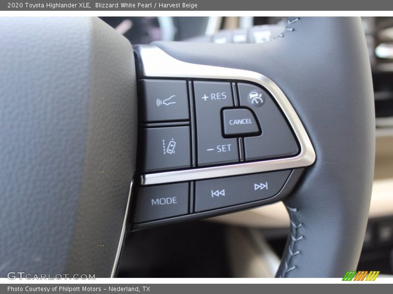 Blizzard White Pearl / Harvest Beige 2020 Toyota Highlander XLE