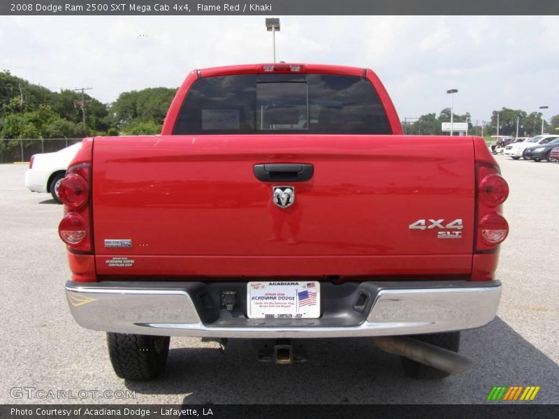 Flame Red / Khaki 2008 Dodge Ram 2500 SXT Mega Cab 4x4