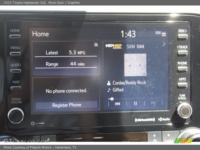 Moon Dust / Graphite 2020 Toyota Highlander XLE