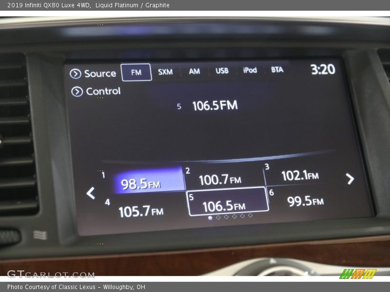 Liquid Platinum / Graphite 2019 Infiniti QX80 Luxe 4WD