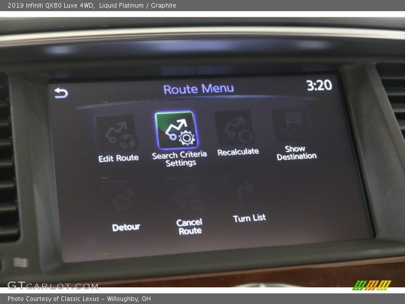 Liquid Platinum / Graphite 2019 Infiniti QX80 Luxe 4WD
