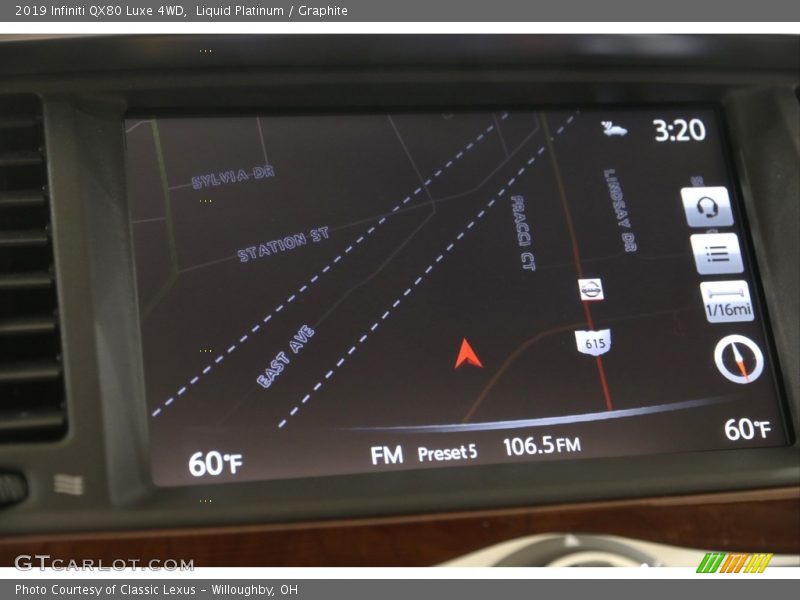 Navigation of 2019 QX80 Luxe 4WD