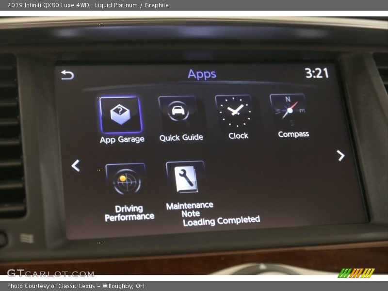 Liquid Platinum / Graphite 2019 Infiniti QX80 Luxe 4WD