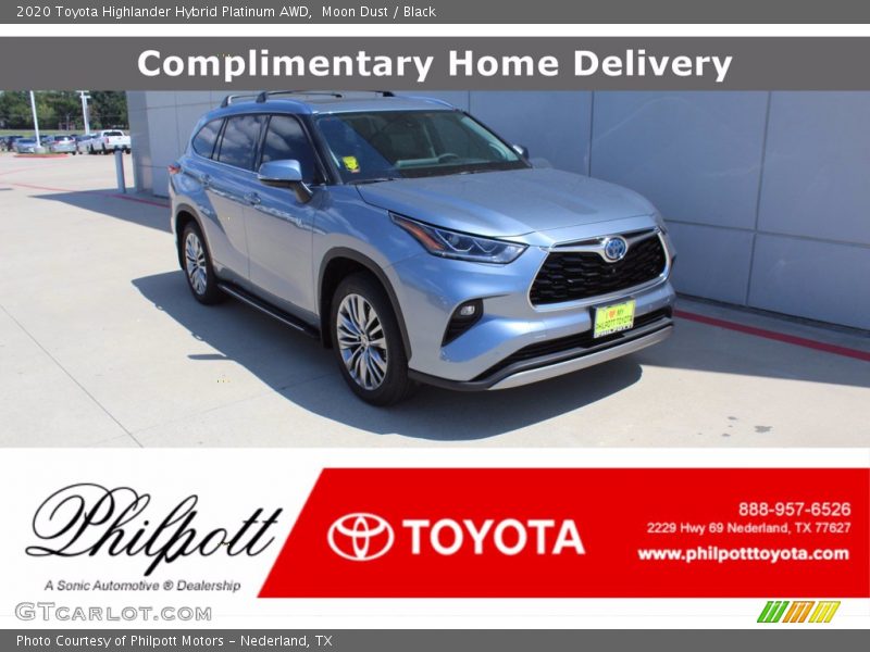 Moon Dust / Black 2020 Toyota Highlander Hybrid Platinum AWD