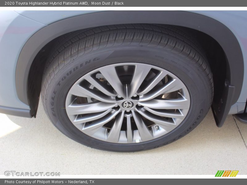 Moon Dust / Black 2020 Toyota Highlander Hybrid Platinum AWD