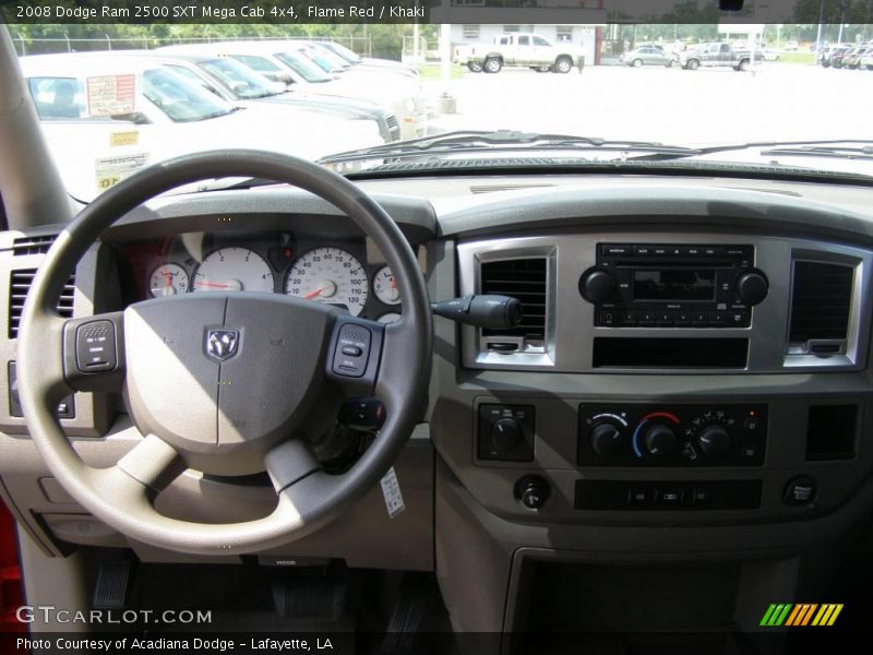 Flame Red / Khaki 2008 Dodge Ram 2500 SXT Mega Cab 4x4