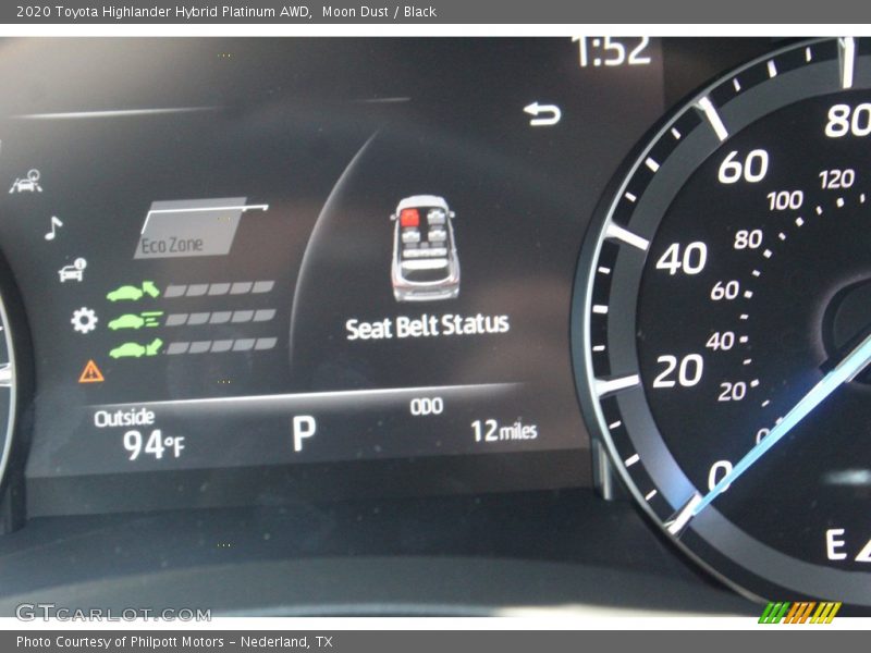 Moon Dust / Black 2020 Toyota Highlander Hybrid Platinum AWD