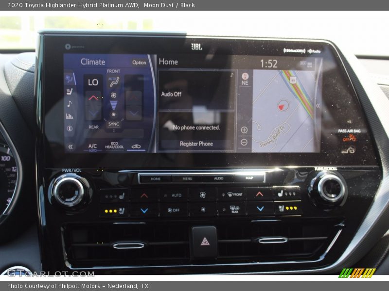 Moon Dust / Black 2020 Toyota Highlander Hybrid Platinum AWD