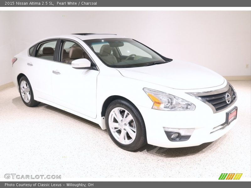 Pearl White / Charcoal 2015 Nissan Altima 2.5 SL