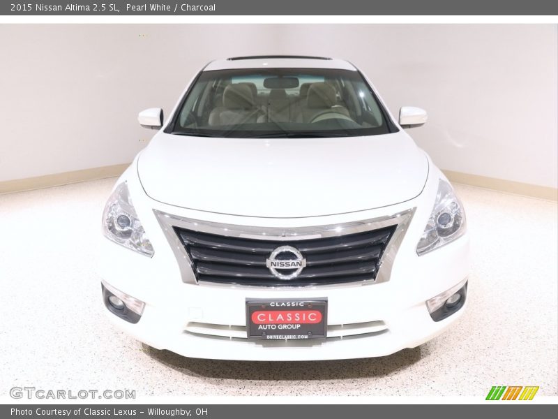 Pearl White / Charcoal 2015 Nissan Altima 2.5 SL