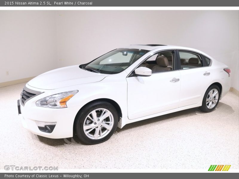 Pearl White / Charcoal 2015 Nissan Altima 2.5 SL