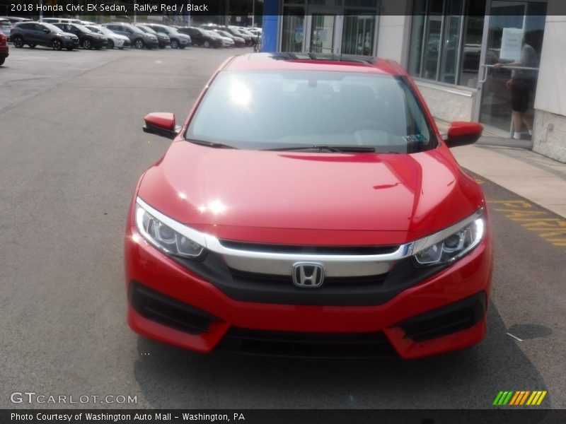 Rallye Red / Black 2018 Honda Civic EX Sedan