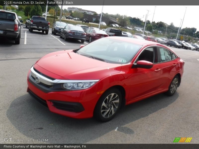 Rallye Red / Black 2018 Honda Civic EX Sedan