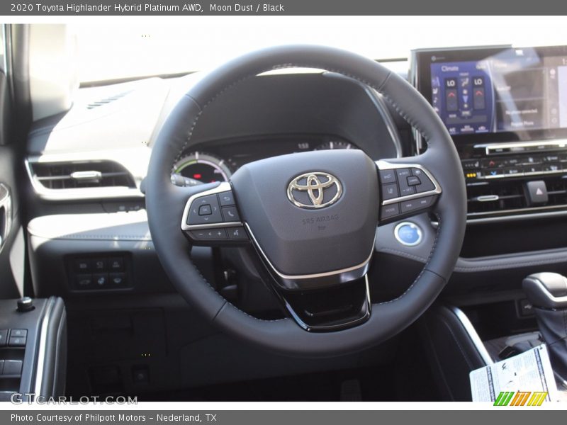 Moon Dust / Black 2020 Toyota Highlander Hybrid Platinum AWD