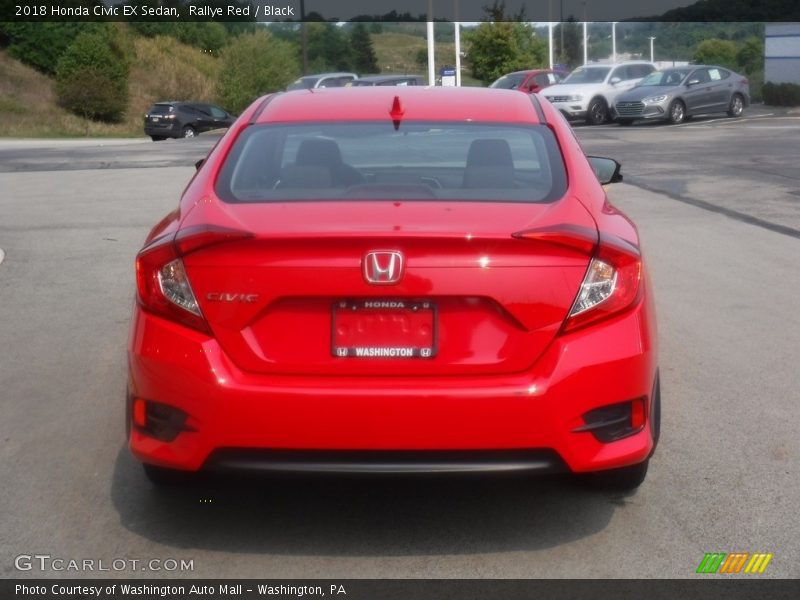 Rallye Red / Black 2018 Honda Civic EX Sedan