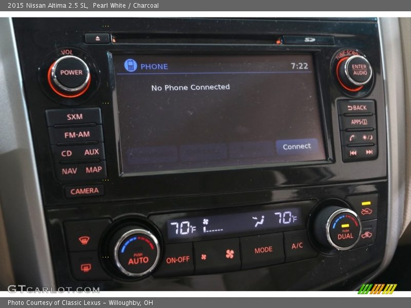 Pearl White / Charcoal 2015 Nissan Altima 2.5 SL