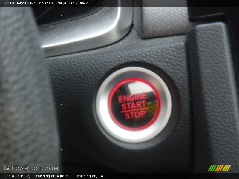 Rallye Red / Black 2018 Honda Civic EX Sedan